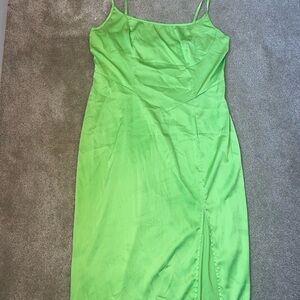 SHEIN Vibrant Green Midi Dress -2XL